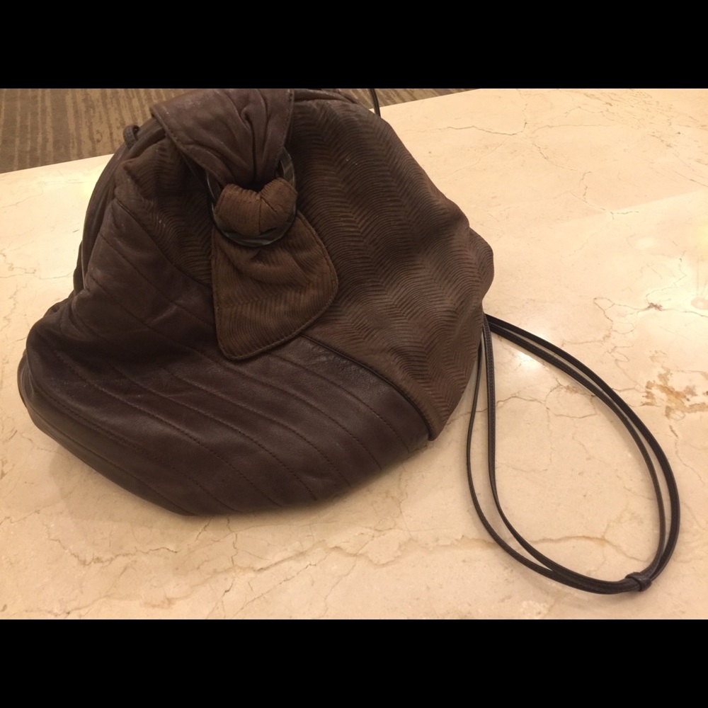 Brown leather sharif bag 320